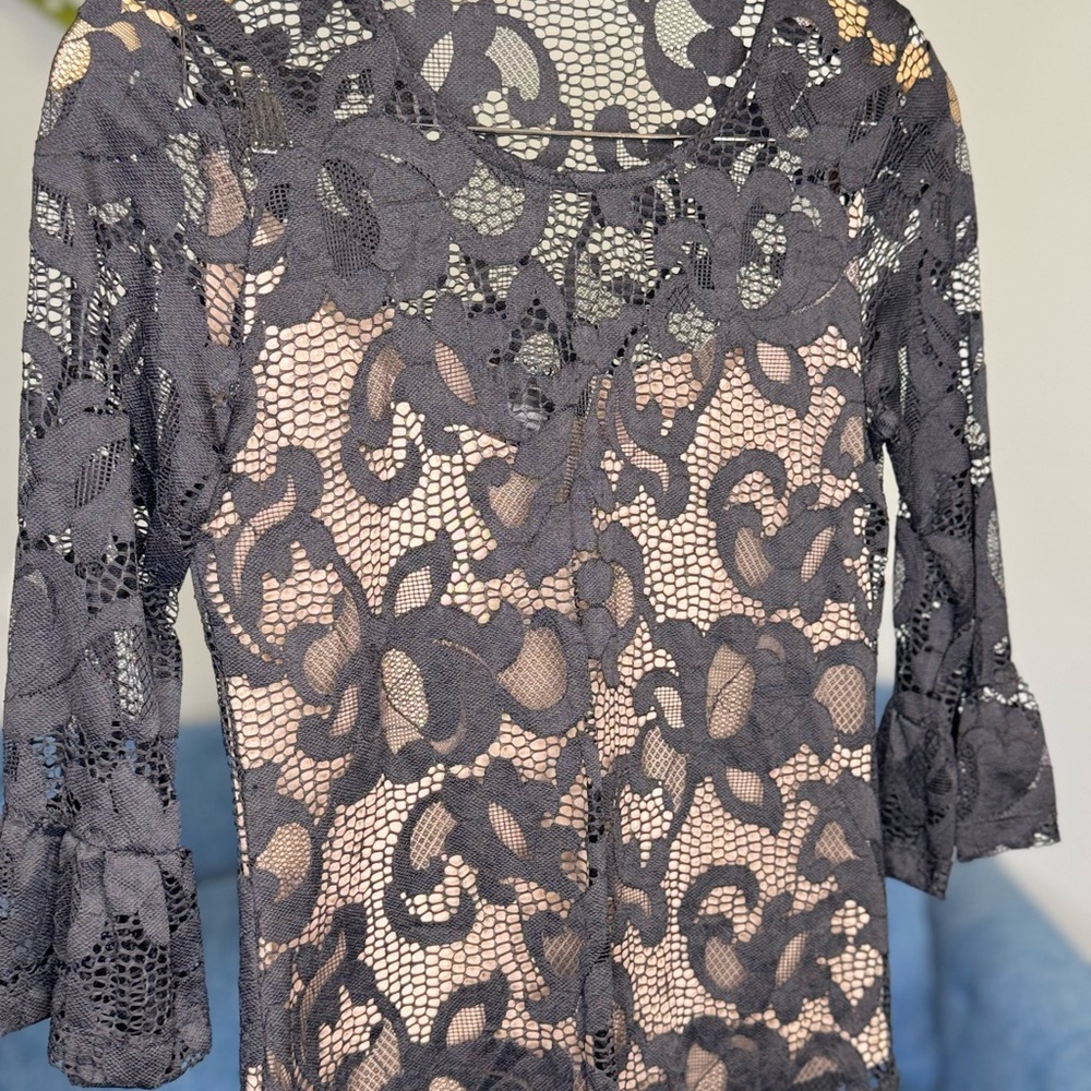 Elegant Black Lace Top